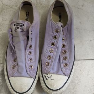 Converse Purple Slip-Ons in size 10M